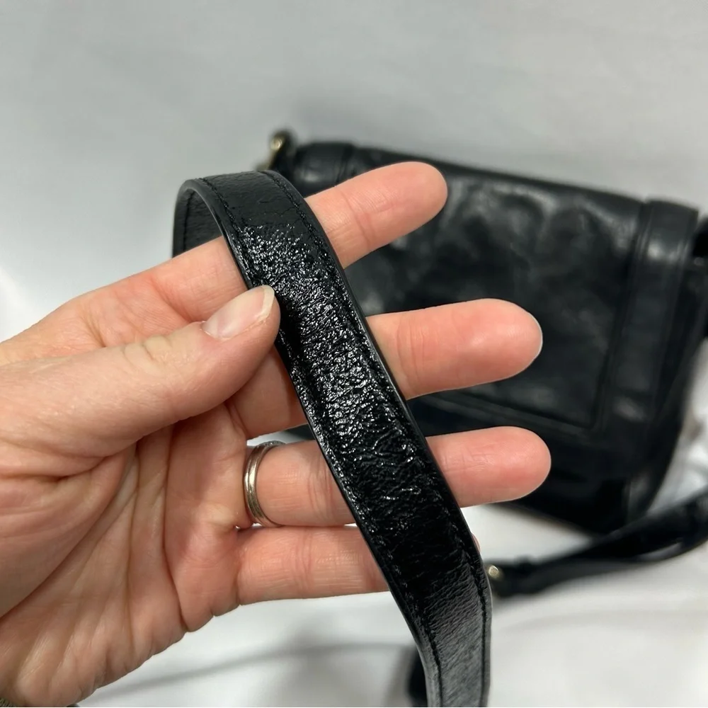 Kate Spade | Vintage Roland Park Kirk Crossbody Black Leather Purse Bag